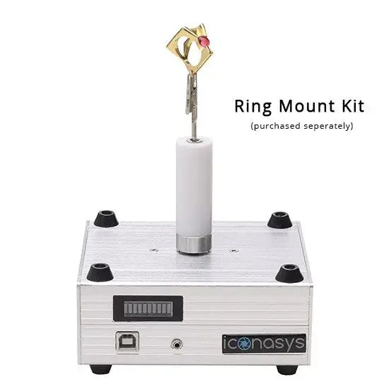 LumiCube 360 Jewelry Photography Bundle includes a Ring Mount Kit for elegant jewelry shots.