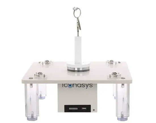 silver large photography turntable with ring holder