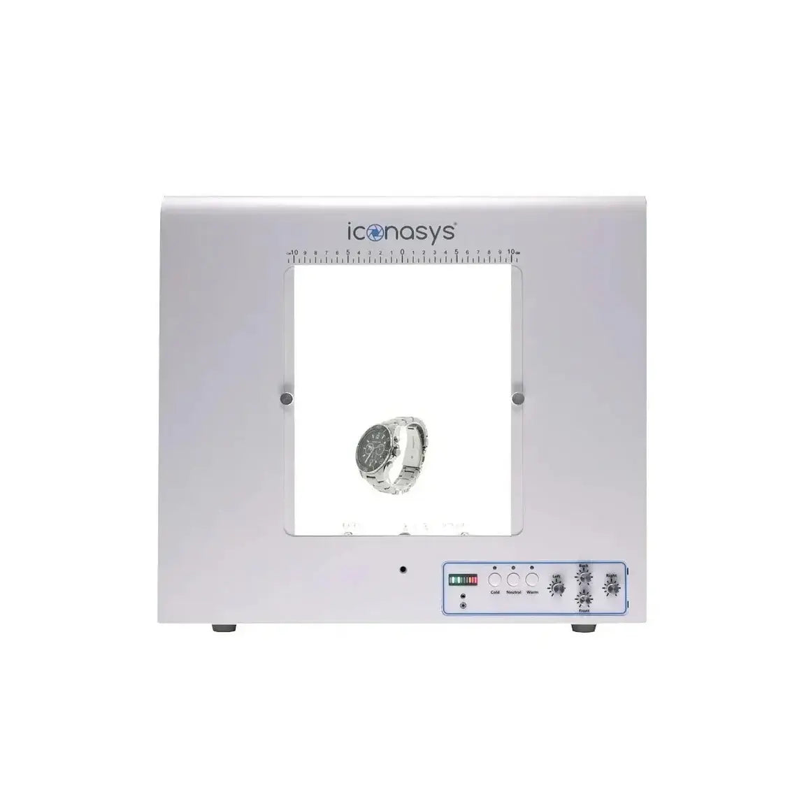 LumiCube 360 Jewelry Photography Bundle featuring a watch inside a professional photography tent.