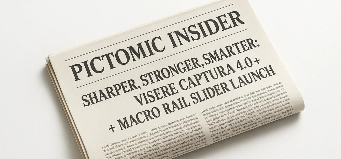 October 2025 Pictomic Insider Newsletter featuring product launches and innovations in photography technologies.
