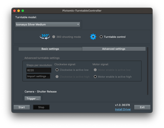 Free Photography Turntable Controller – Pictomic